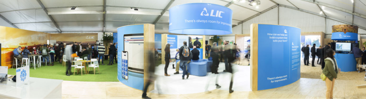 LIC fieldays exhibit panorama image LIC fieldays exhibit panorama image